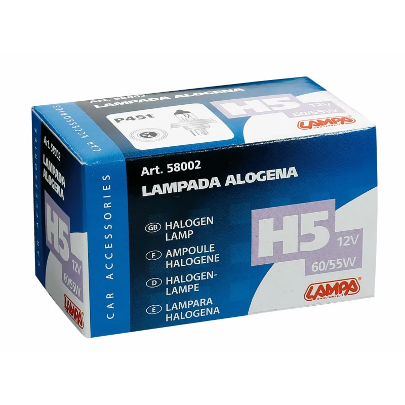 Bec halogen auto H5 12V 60/55W cu soclu P45t, Lampa