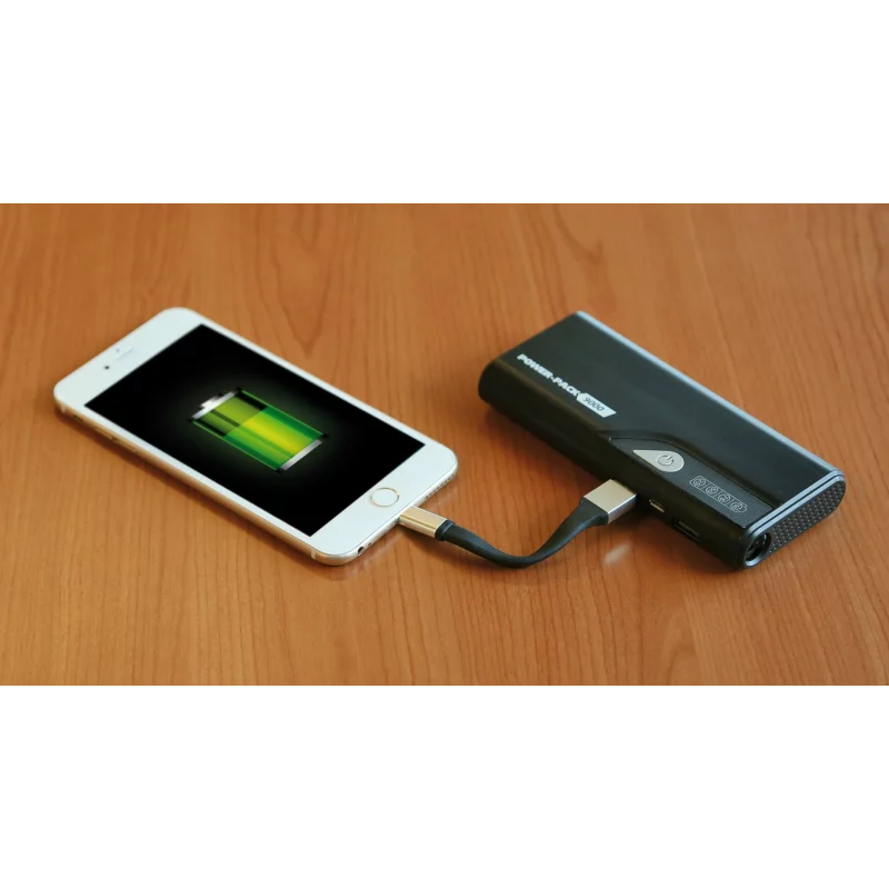 Cablu breloc pentru chei USB la Apple Lightning 10 cm, negru