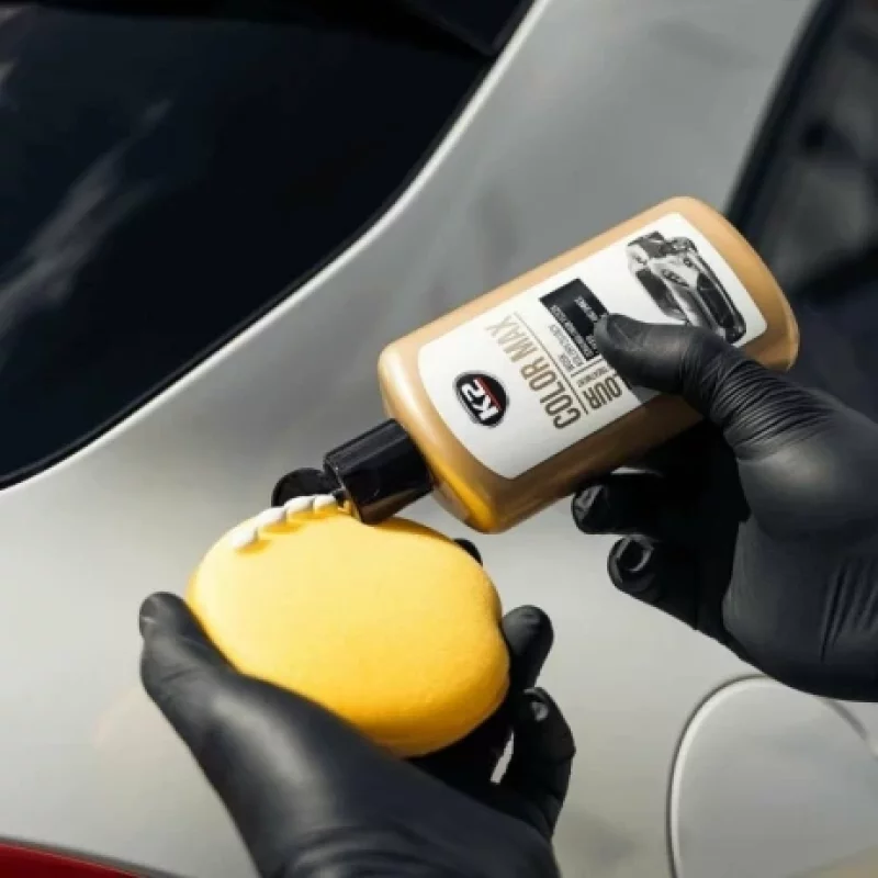 Ceara auto coloranta alba K2 Color Max, 250 ml, pentru luciu si retus fin