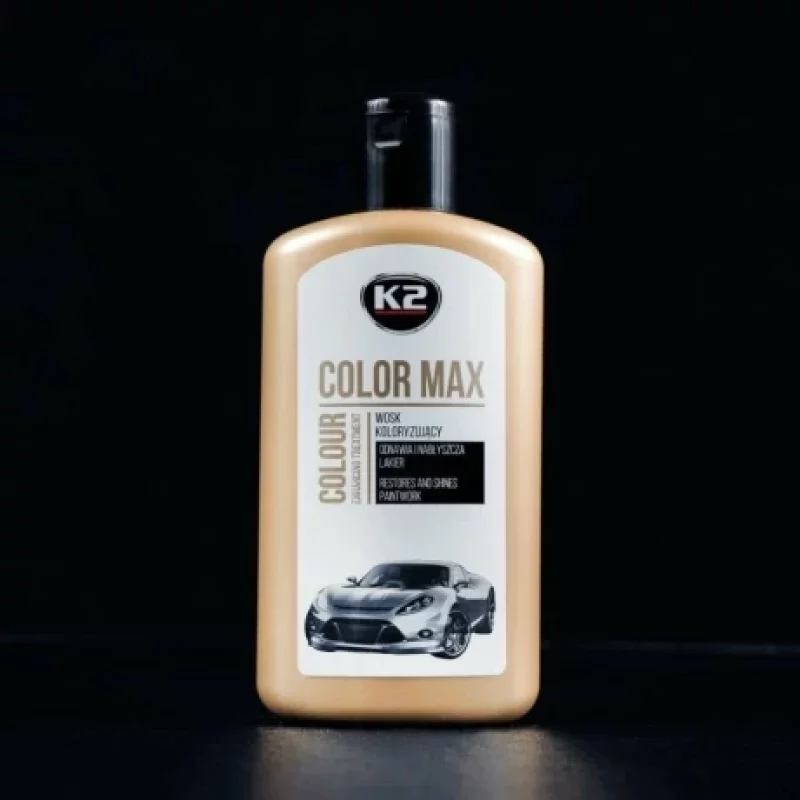 Ceara auto coloranta alba K2 Color Max, 250 ml, pentru luciu si retus fin