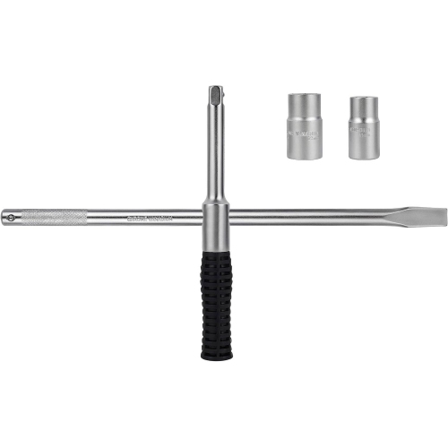 Cheie pentru roți 17/19/21/23 mm, oțel crom-vanadiu, tip cruce