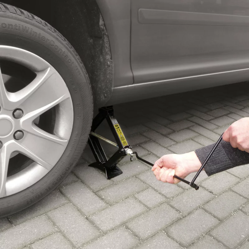 Cric auto mecanic 1 tonă Carpoint, ridicare 8-33 cm, compact