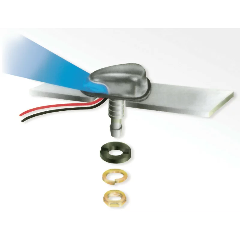 Set diuze spalator parbriz Spray-Lite cu LED alb 12V, universale