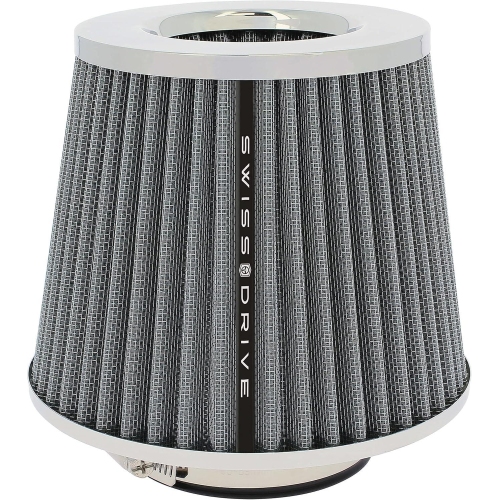 Filtru de aer sport universal gri cu 4 inele pentru tuning auto