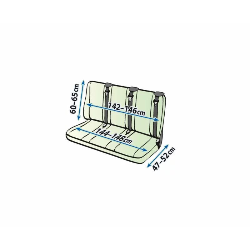 Huse scaun furgonetă Ares DV3 Split, banchetă divizată, 3 locuri