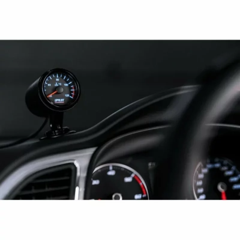 Manometru temperatură apă Black Analog 52 mm, 9-32V, cu senzor inclus