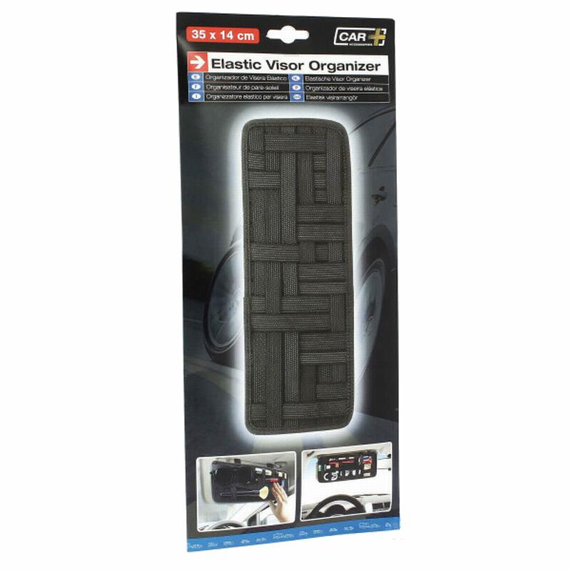 Organizator parasolar auto cu elastic, 35x14 cm, pentru accesorii la indemana
