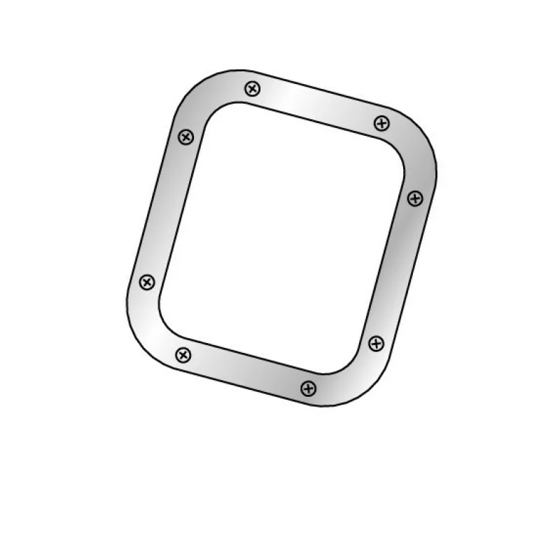 Ornament crom pentru burduf schimbător auto, model M, aluminiu