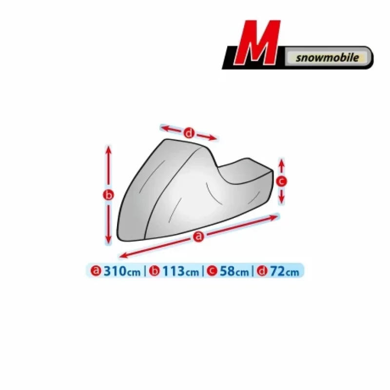 Prelată pentru snowmobil Mobile Garage M, impermeabilă, 310x72x113 cm