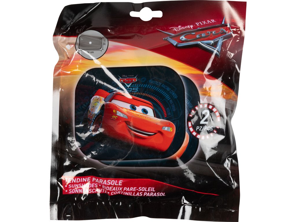 Set 2 parasolare auto pop-up Disney Cars pentru copii, 44x35 cm
