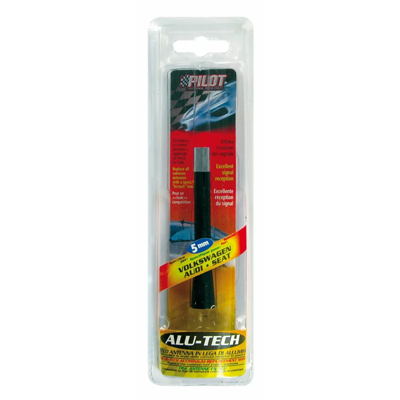 Vergea antena auto din aluminiu Alu-Tech Micro 1, 5 mm, neagra