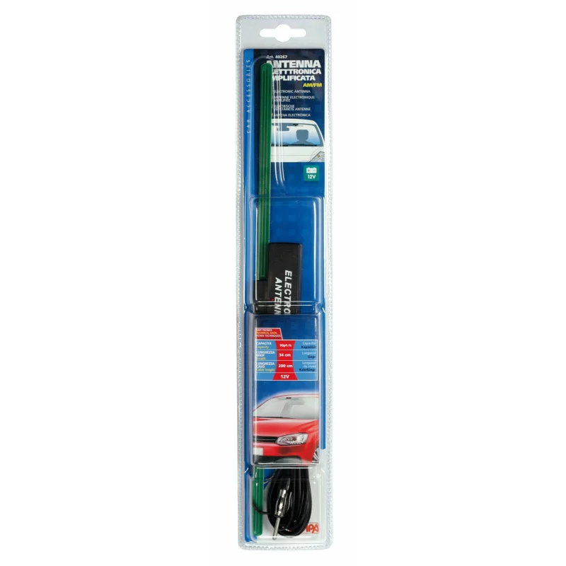 Antena auto electronica interioara de parbriz Lampa 12V cu amplificator