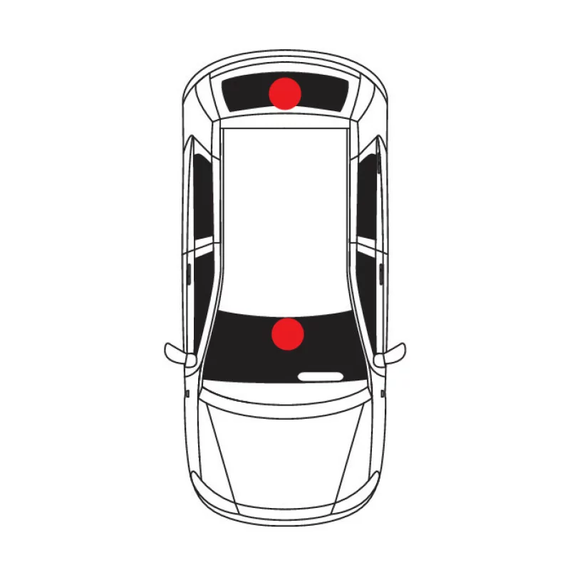 Antena auto electronica interioara de parbriz Lampa 12V cu amplificator