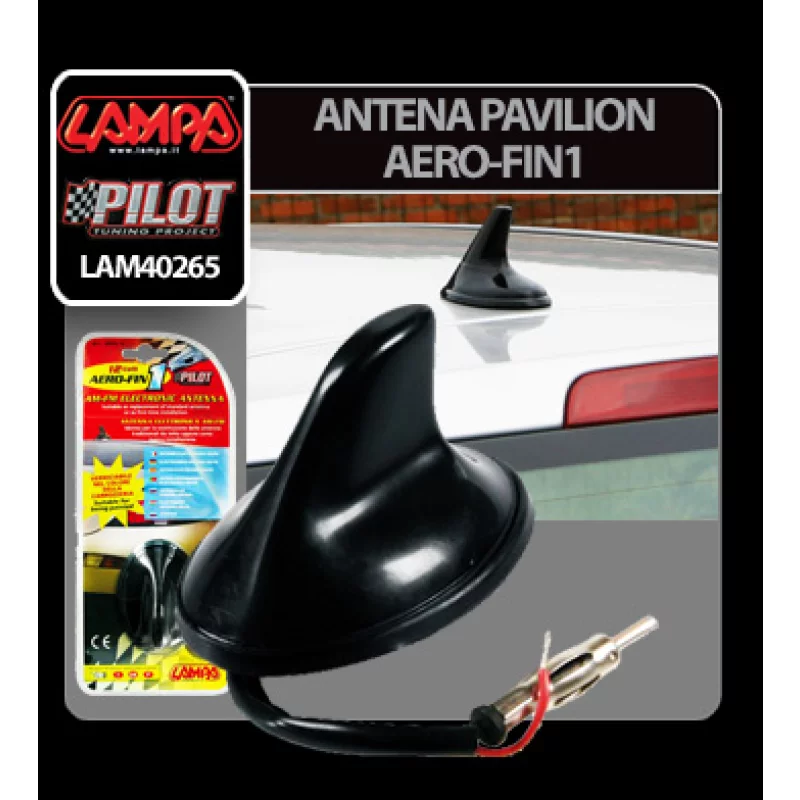 Antena auto pavilion Aero-Fin1 AM/FM 45 cm, montaj Ø15 mm