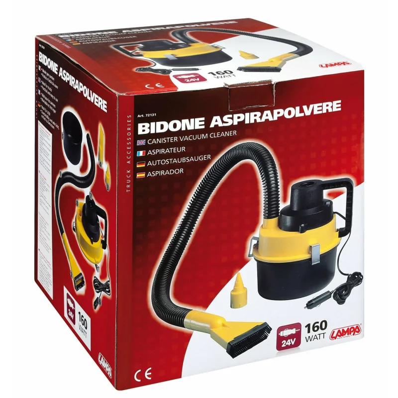 Aspirator auto Canister 24V, 160W, cu accesorii pentru cabina