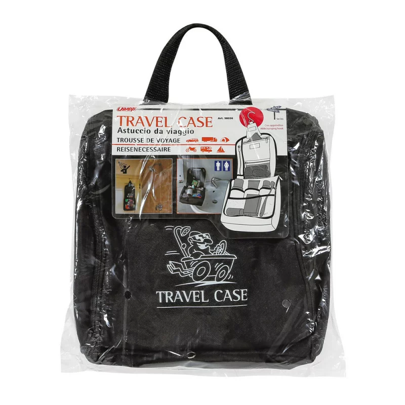 Geanta organizatoare de voiaj cu carlig pentru cosmetice, 21x24 cm