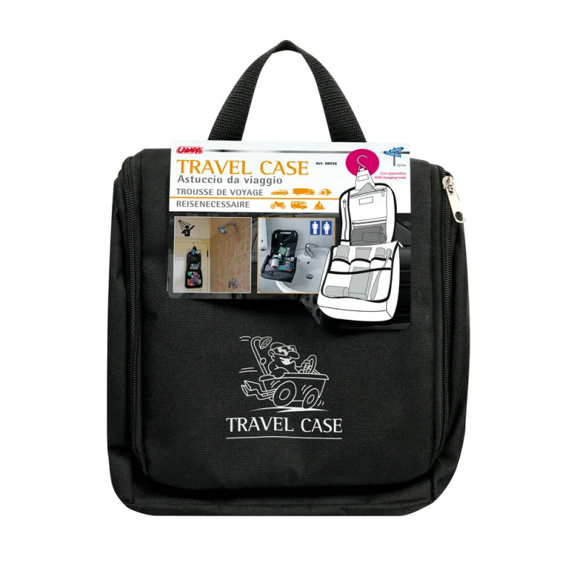 Geanta organizatoare de voiaj cu carlig pentru cosmetice, 21x24 cm