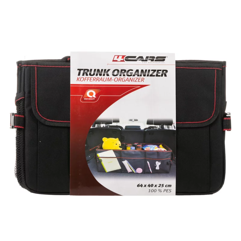 Geantă organizatoare portbagaj auto pliabilă 64x40x25 cm 4Cars