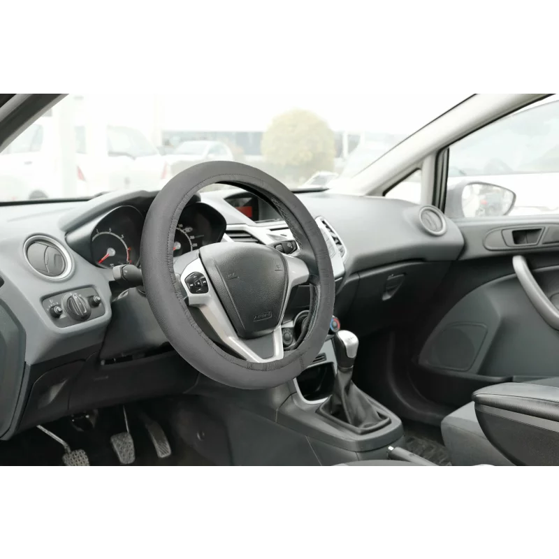 Husa volan elasticizata 2 in 1 universala, protectie si confort, gri