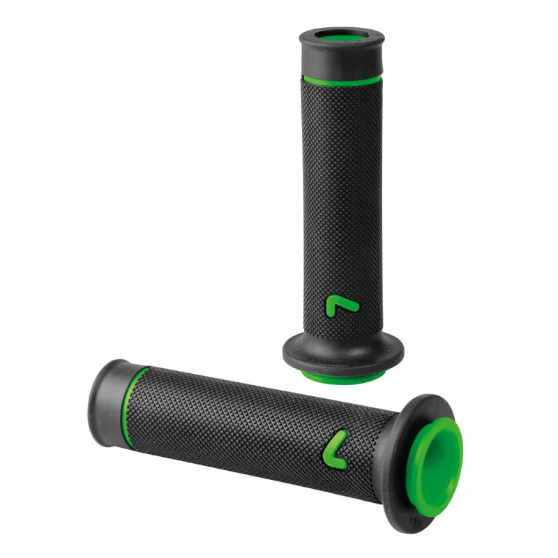 Mânere ghidon moto universale Sport-Grip, 2 bucăți, negru/verde