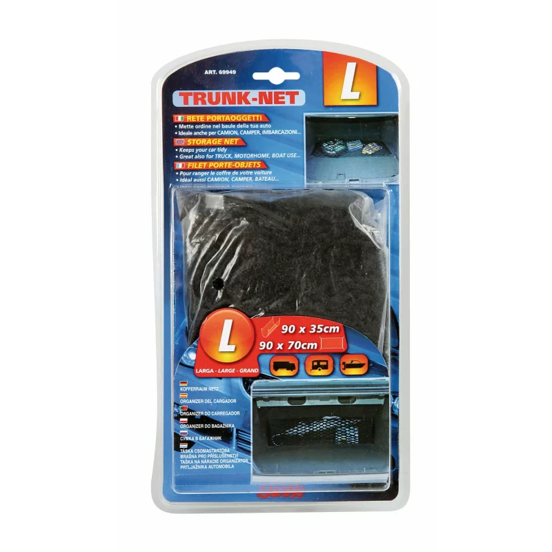 Plasă elastică pentru fixarea bagajelor 90x35 cm, neagră, Lampa