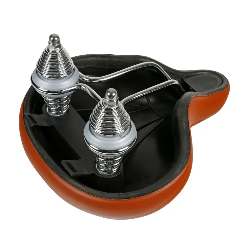 Șa bicicletă Lampa S-14 Relax maro, cu arc dublu, pentru city bike