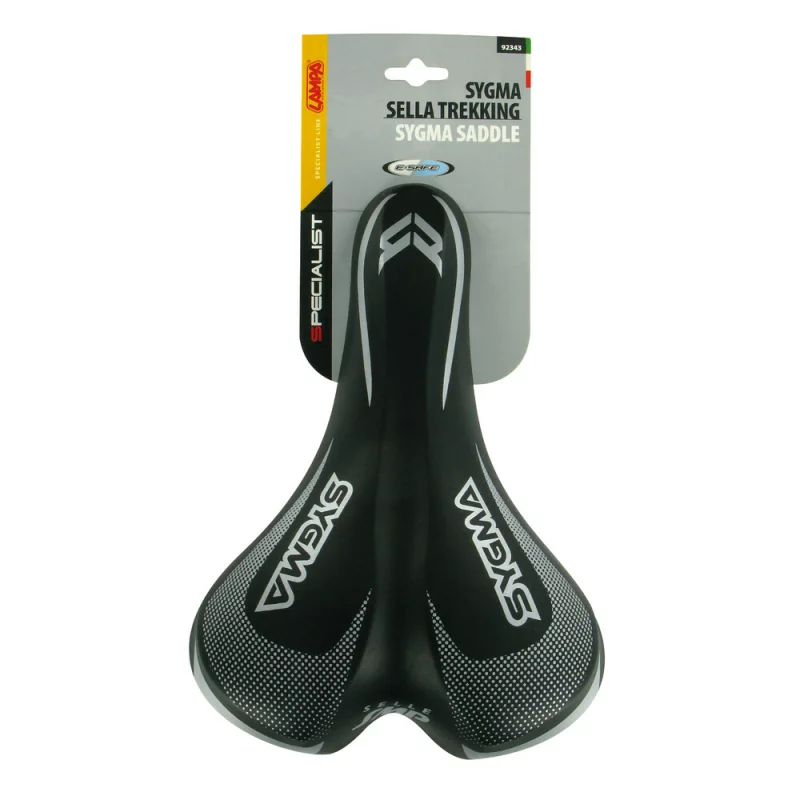 Șa bicicletă Sygma Specialist confortabilă 260x180 mm negru argintiu