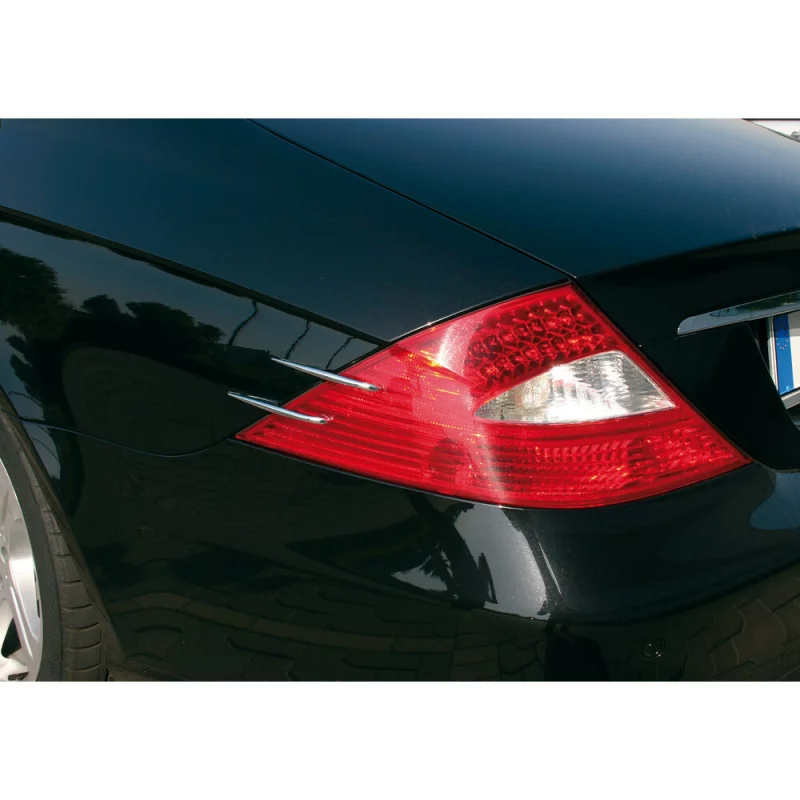 Set aripioare auto pentru styling exterior, crom, 4 buc, 140 mm