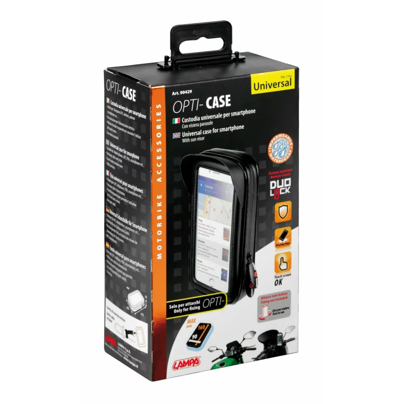 Carcasă universală Opti Case pentru suport telefon mobil Opti Line, 160x90 mm