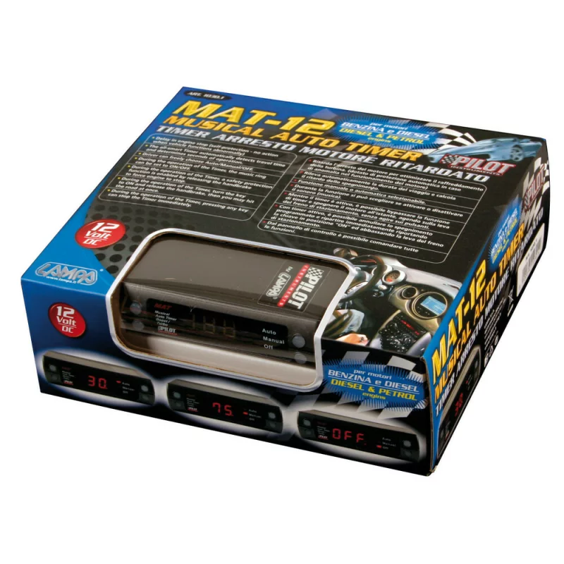 Temporizator turbo auto digital MAT-12 12V pentru benzina si motorina