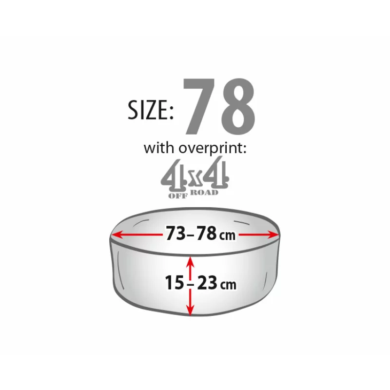 Husă pentru roata de rezervă externă 4x4 Off Road, mărimea 78