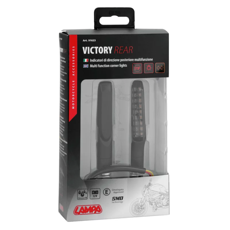 Lampi LED spate 12V Victory pentru semnalizare, pozitie si frana, set 2 buc