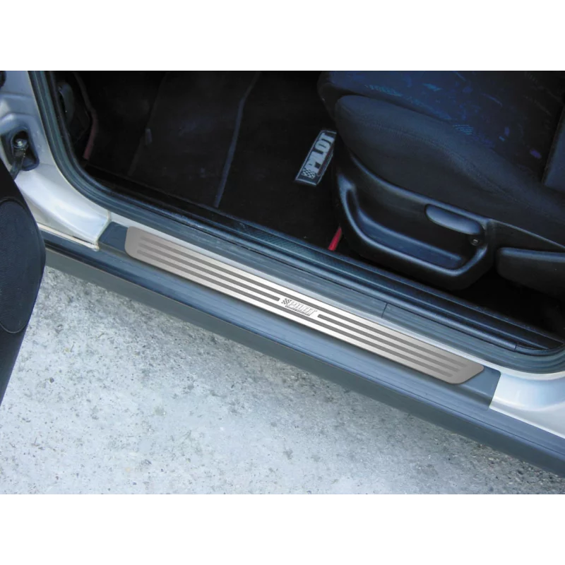 Ornamente praguri auto din inox Pilot PB-5, 62,5x3,2 cm, set 2 buc