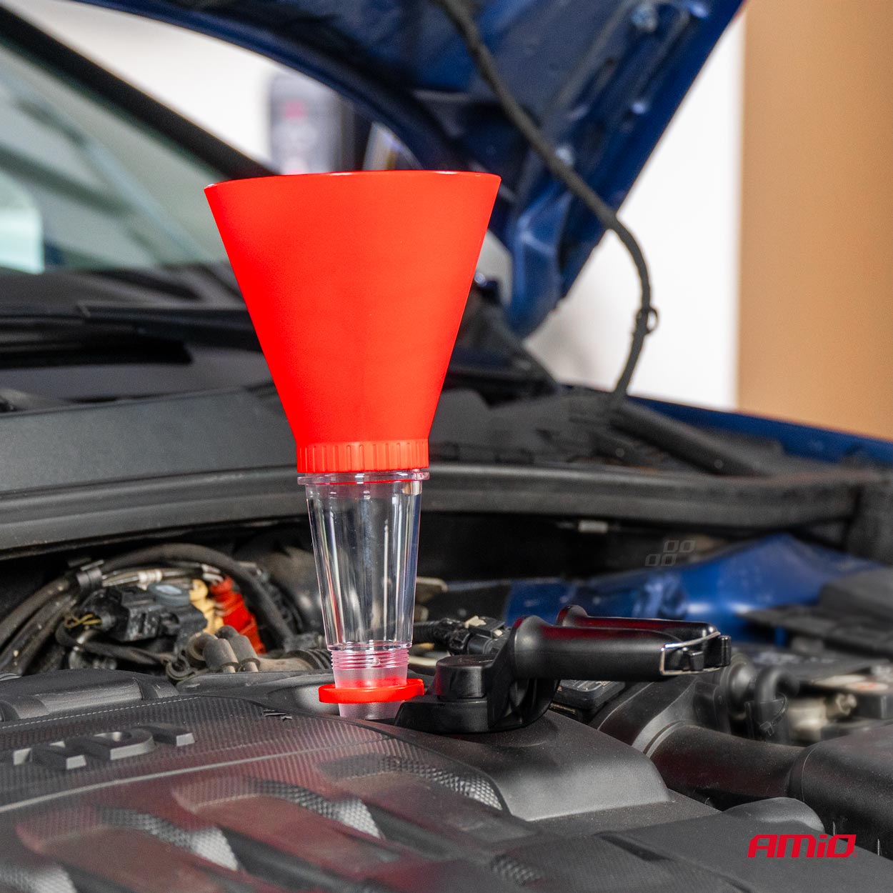 Palnie pentru ulei de motor cu suport automat, 125 mm, AMIO