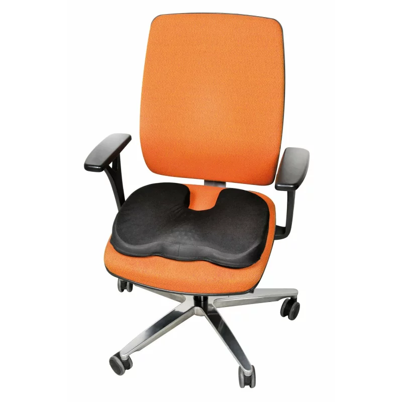 Pernă ortopedică pentru scaun cu spumă de memorie și gel Contour