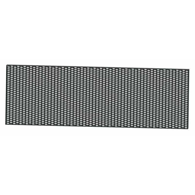 Plasă grilă spoiler auto din plastic negru, hexagon mare 15x35 mm, 120x40 cm