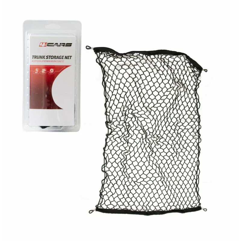 Plasă elastică pentru fixarea bagajelor 70x90 cm, neagră, 4Cars