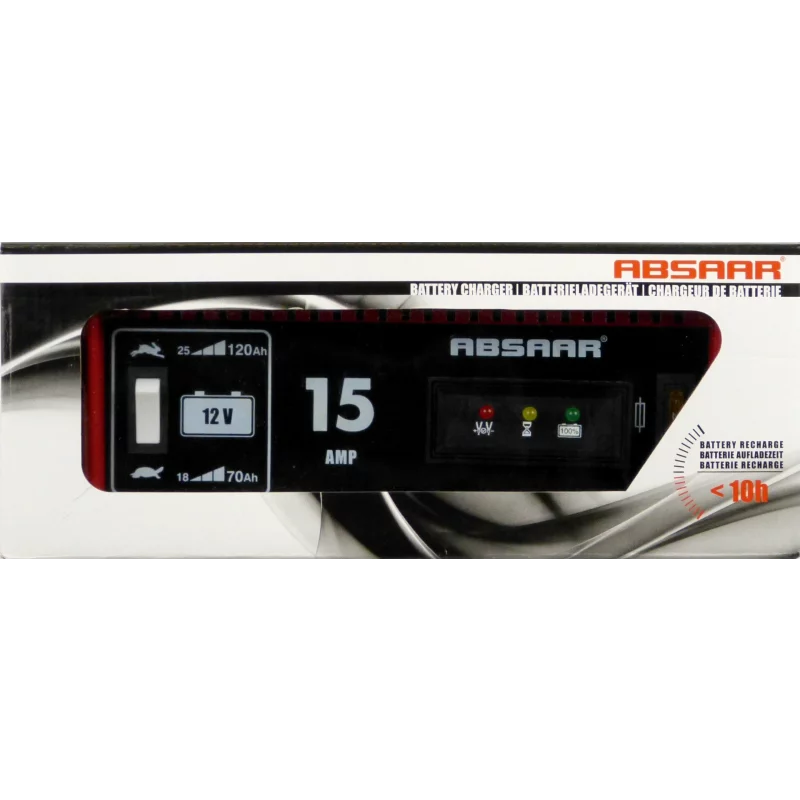 Redresor auto pentru acumulator Absaar 15A 12V, carcasa metalica