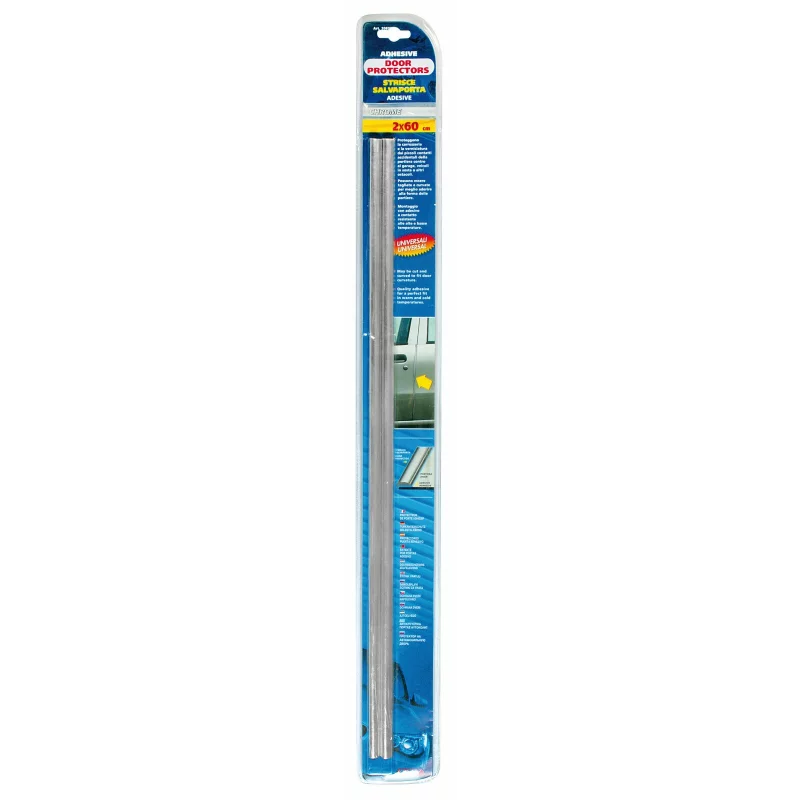 Apărători pentru uși auto Contour 5 cromate, 600 mm, set 2 bucăți