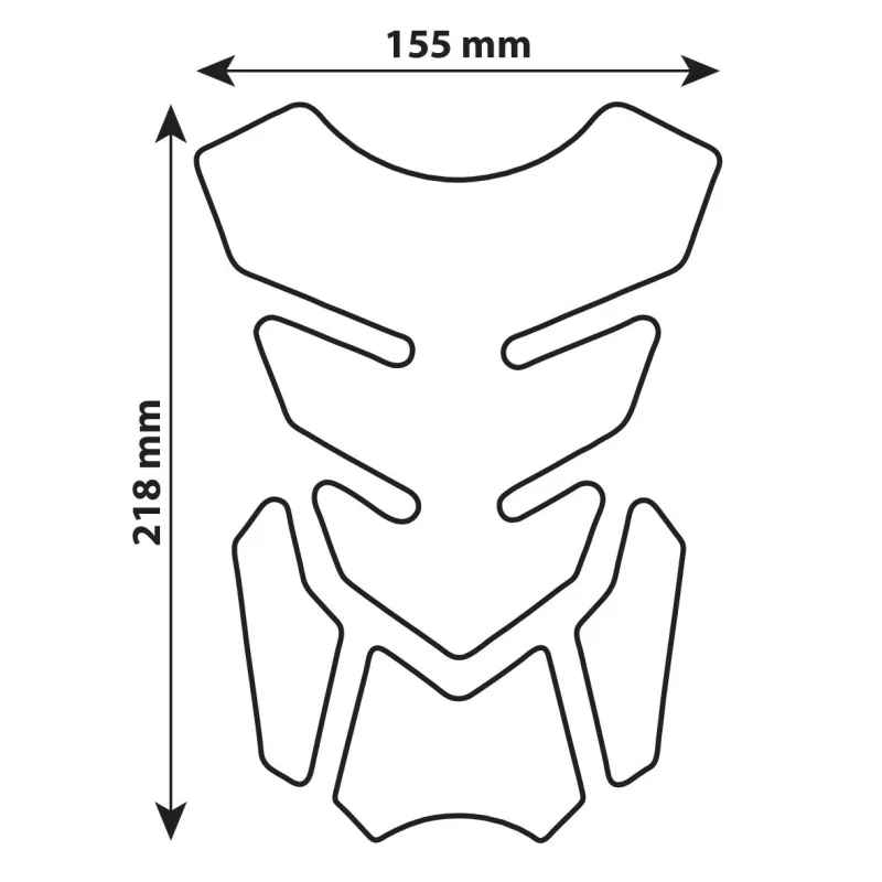Autocolant protecție rezervor motocicletă Pro-Tank X2, finisaj carbon