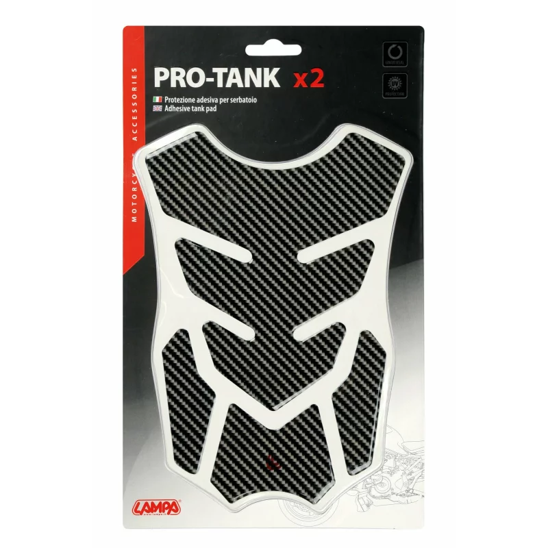 Autocolant protecție rezervor motocicletă Pro-Tank X2, finisaj carbon