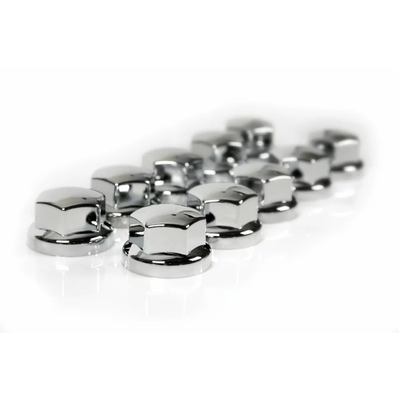 Set 10 capace ABS pentru prezoane camion, 32/33 mm, finisaj cromat