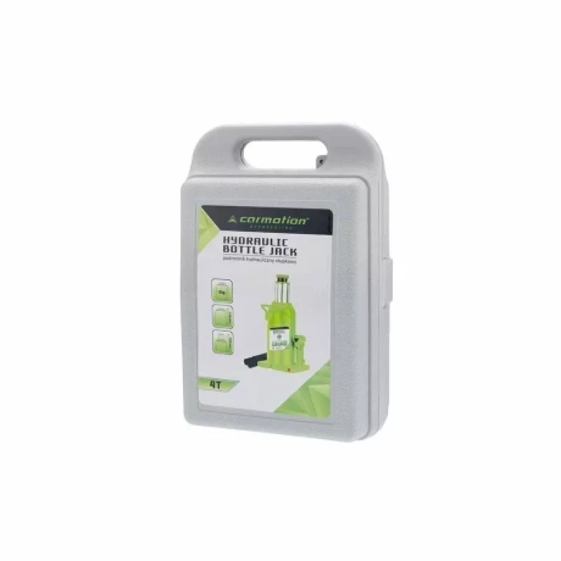 Cric hidraulic tip butelie Carmotion 4T cu cutie de transport din plastic