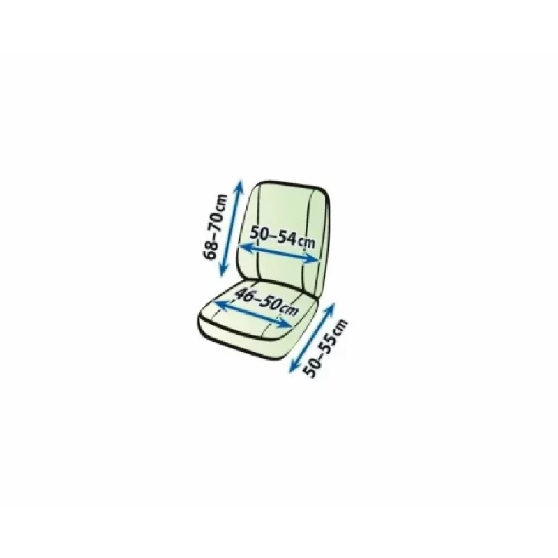 Husă scaun furgonetă Practical DV1-M, piele ecologică, negru, 1 loc