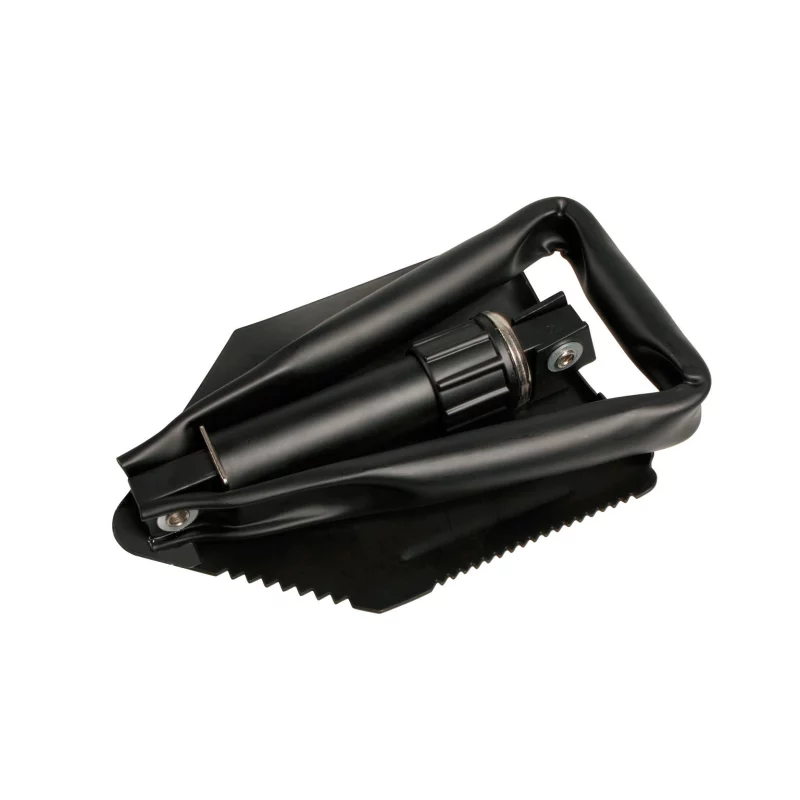 Lopată pliabilă din metal Patrol, cu mâner rabatabil și husă, 58 cm