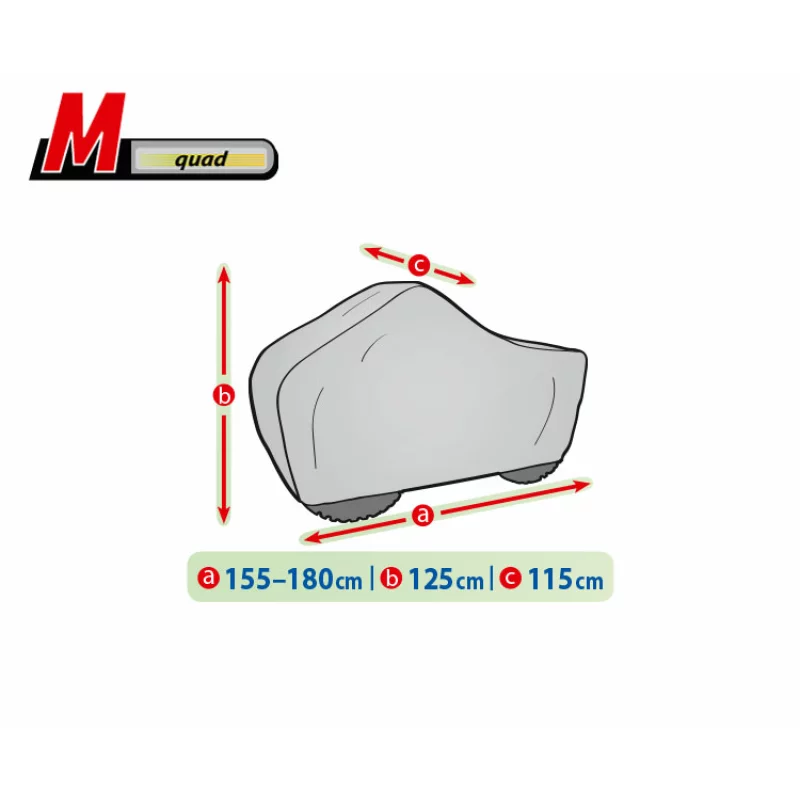 Prelată ATV Mobile Garage mărimea M pentru Quad, impermeabilă