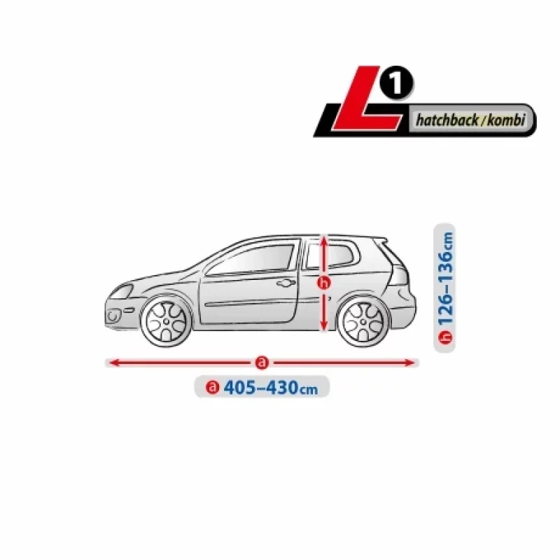 Prelată auto completă impermeabilă și respirabilă L1 pentru hatchback/kombi