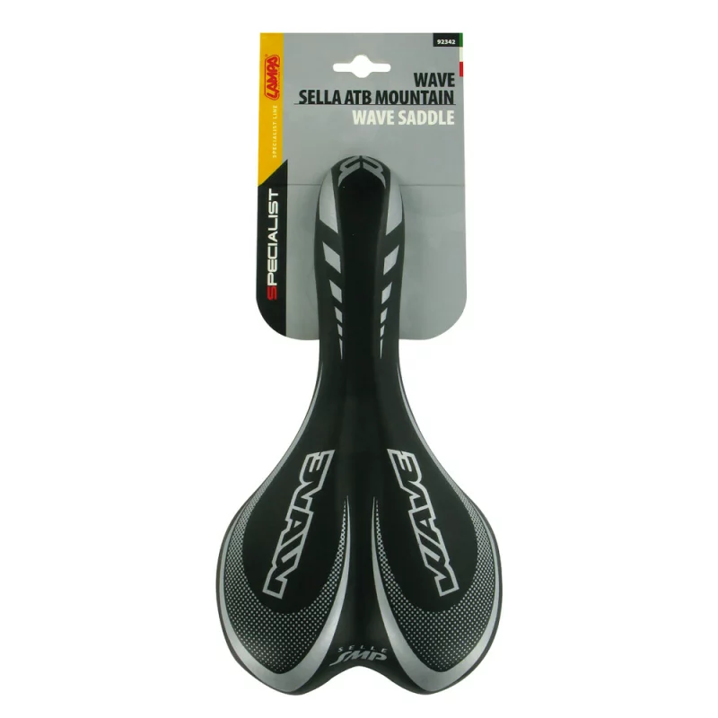 Șa pentru bicicletă Wave Specialist 270x140 mm, negru/argintiu