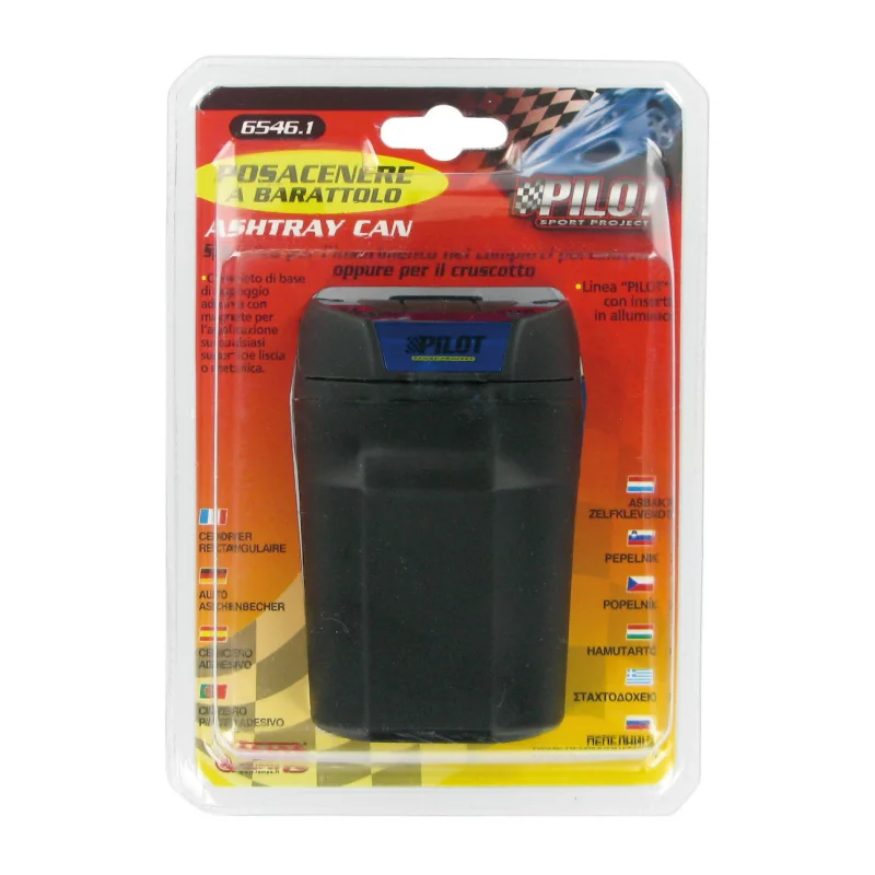 Scrumieră auto Pilot cu bază magnetică și inserție din aluminiu