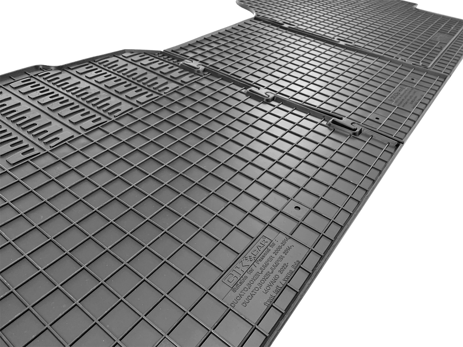 Set covorase auto din cauciuc negre pentru Opel Movano C, Fiat Ducato